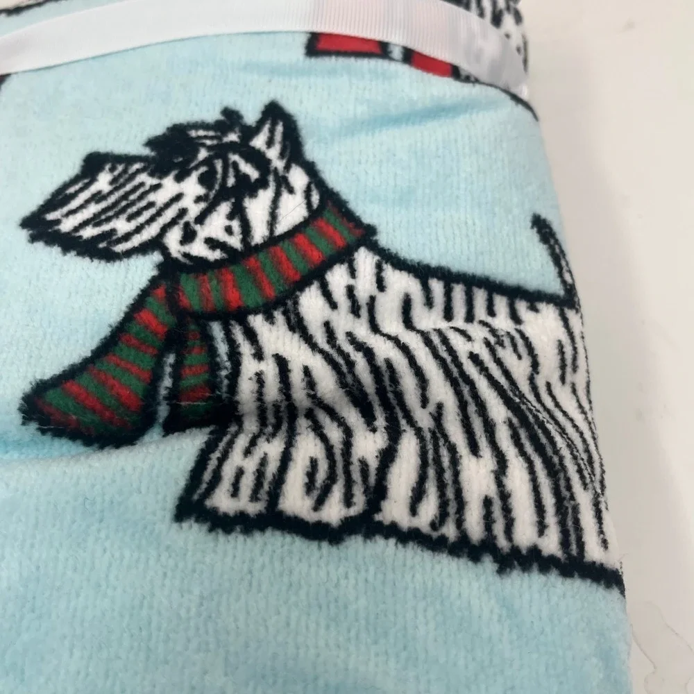 Kassa Moda Holiday Dog Hand Towels 100% Cotton Scottie Christmas Bathroom Decor